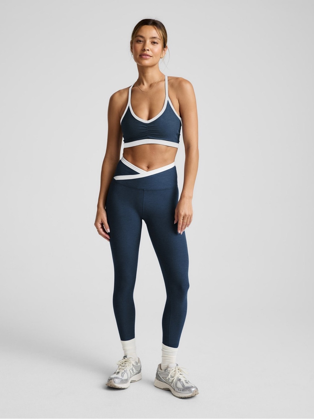 Beyond Yoga Light Blue Spacedye Outlines High Waist Legging Small